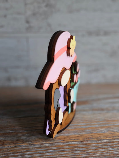 Spring Gardening Girl Gnome