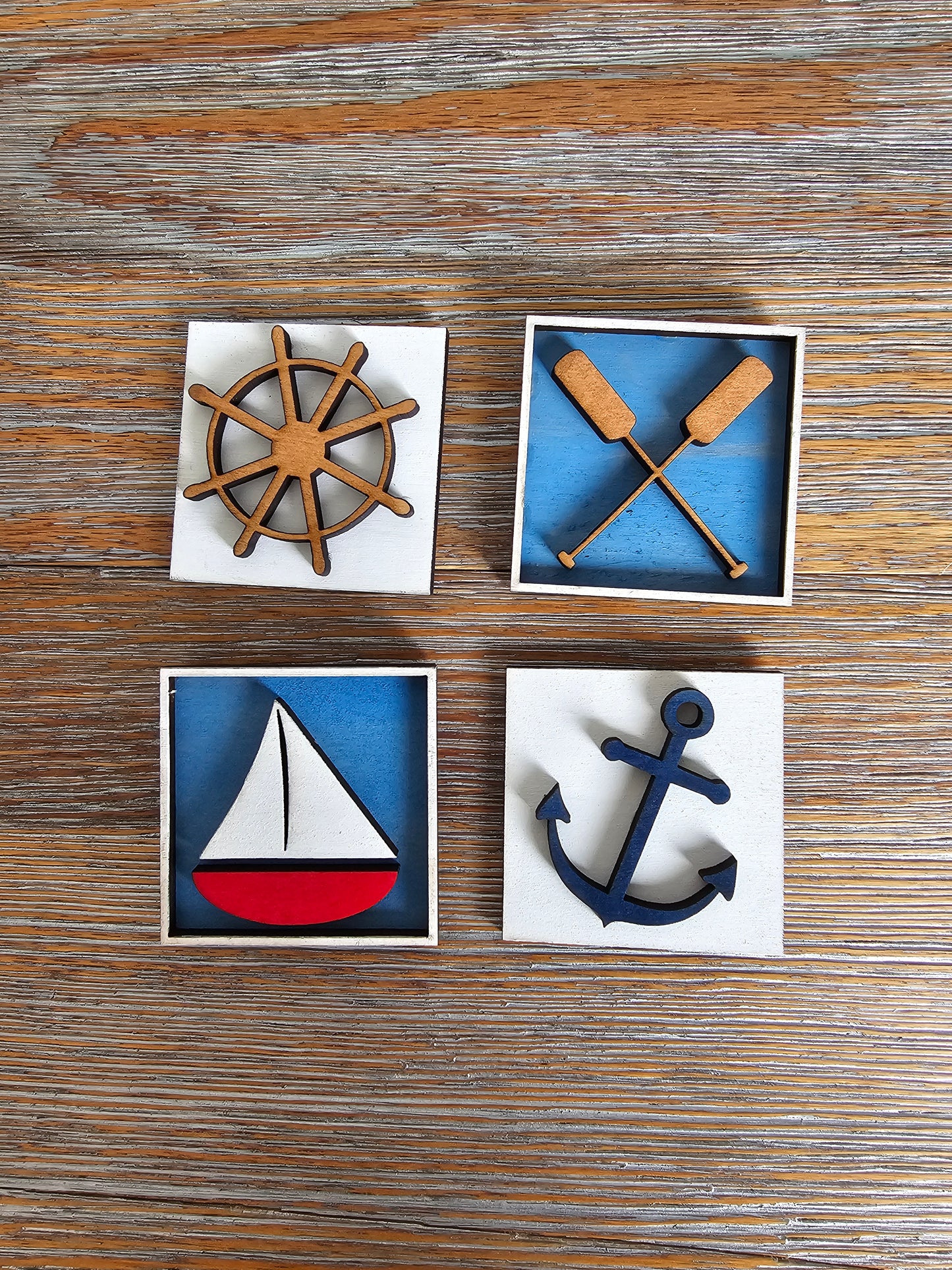 Lake Life Interchangeable Tile Set - Set of 4