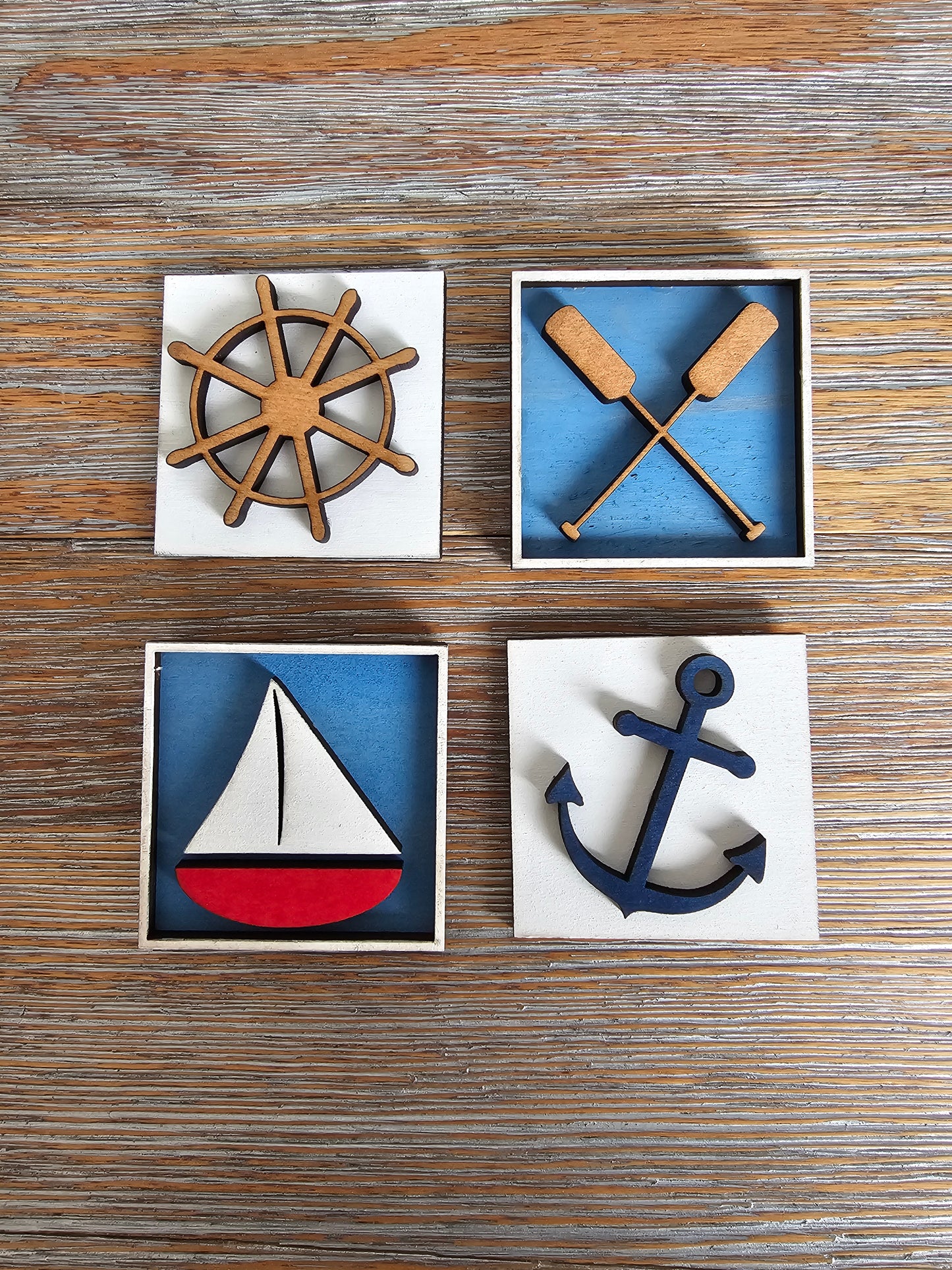 Lake Life Interchangeable Tile Set - Set of 4