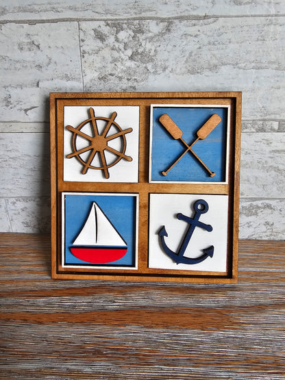 Lake Life Interchangeable Tile Set - Set of 4