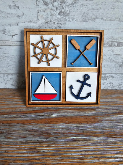 Lake Life Interchangeable Tile Set - Set of 4