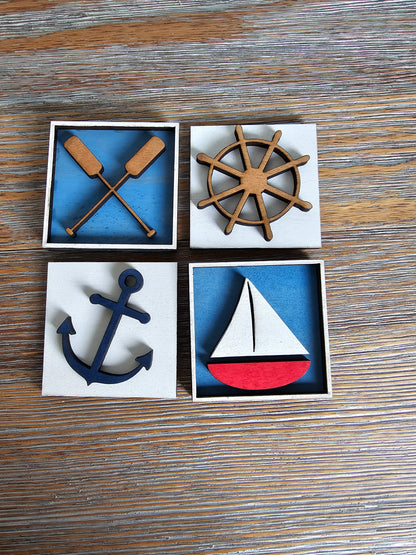 Lake Life Interchangeable Tile Set - Set of 4