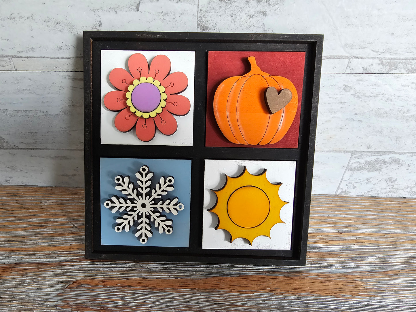 Four Seasons Interchangeable Tile Set - Set of 4
