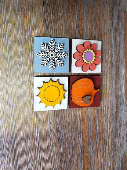 Four Seasons Interchangeable Tile Set - Set of 4
