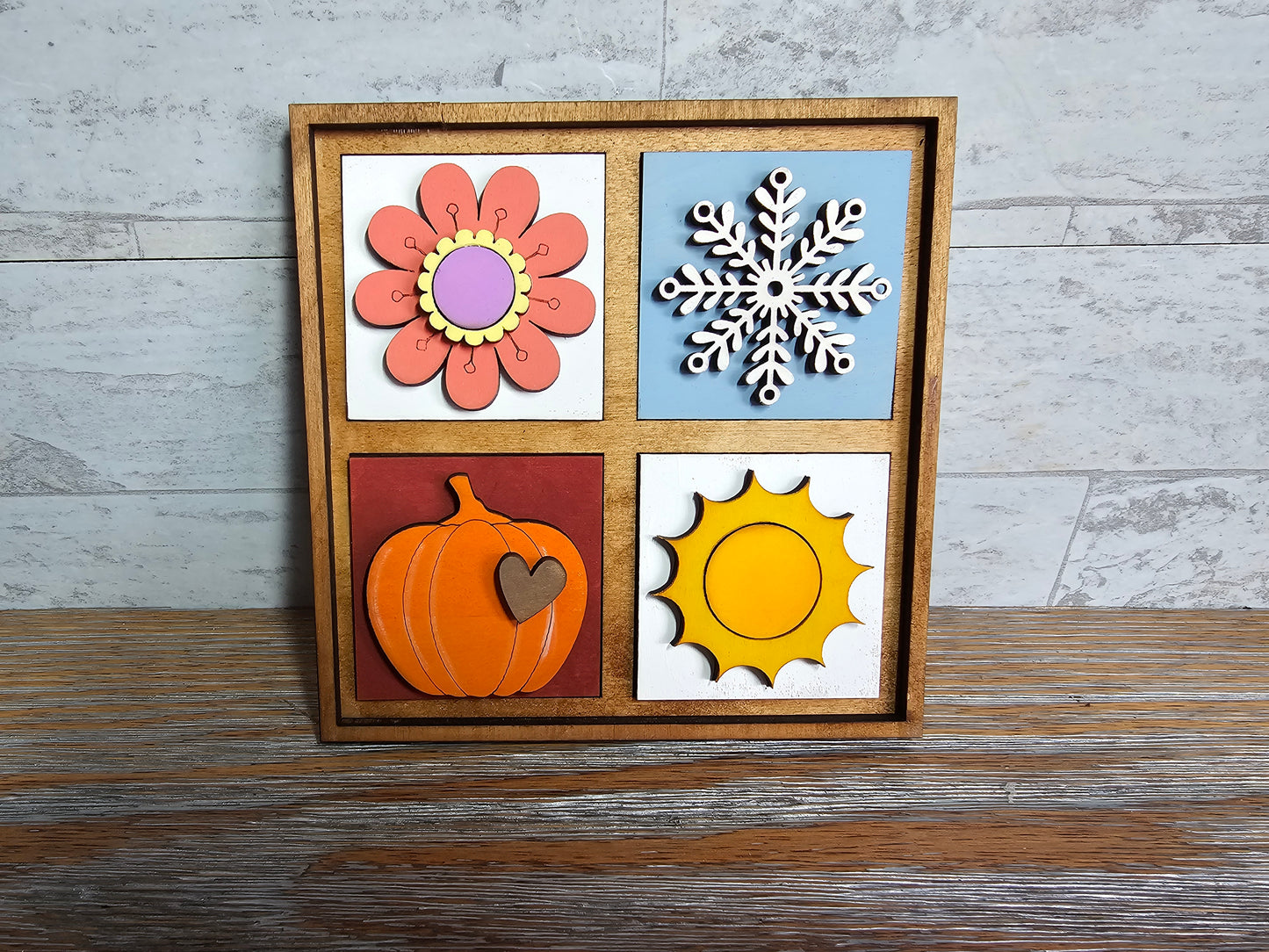 Four Seasons Interchangeable Tile Set - Set of 4