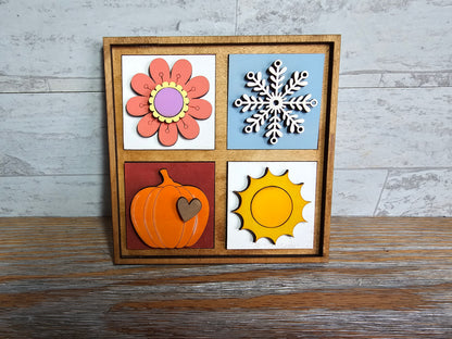 Four Seasons Interchangeable Tile Set - Set of 4