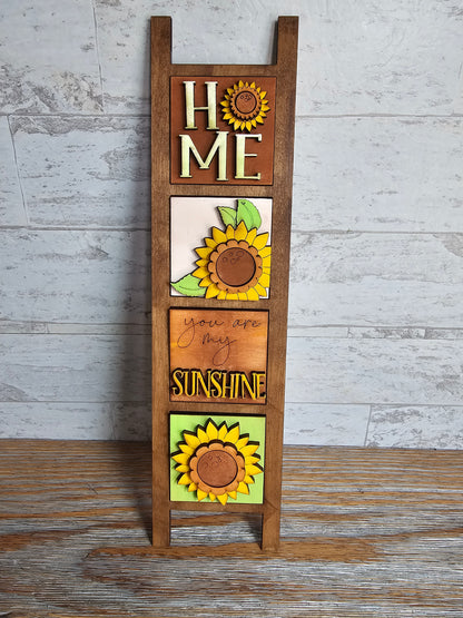 Sunflower Interchangeable Tile Set - Set of 4