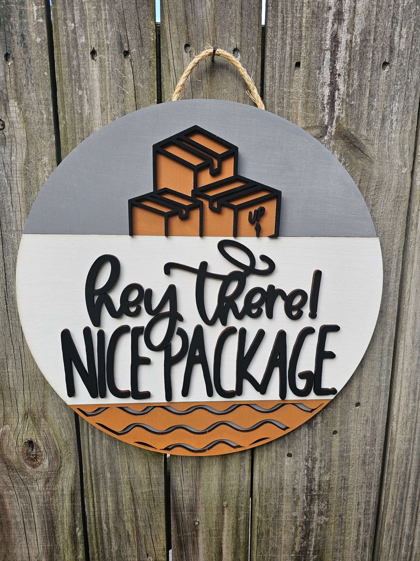 Nice Package Round Wood Door Sign