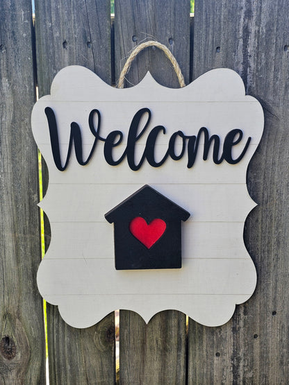 Welcome Interchangeable Door Sign