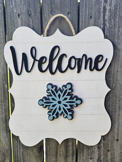 Welcome Interchangeable Door Sign