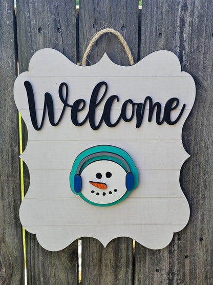 Welcome Interchangeable Door Sign