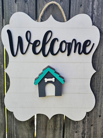 Welcome Interchangeable Door Sign