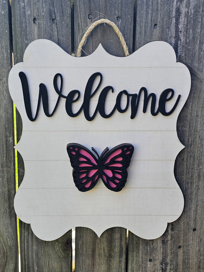 Welcome Interchangeable Door Sign