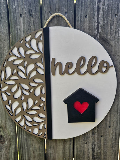 Hello Interchangeable Door Sign