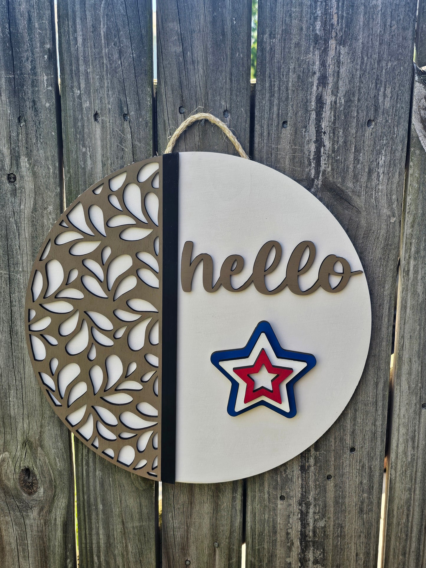 Hello Interchangeable Door Sign