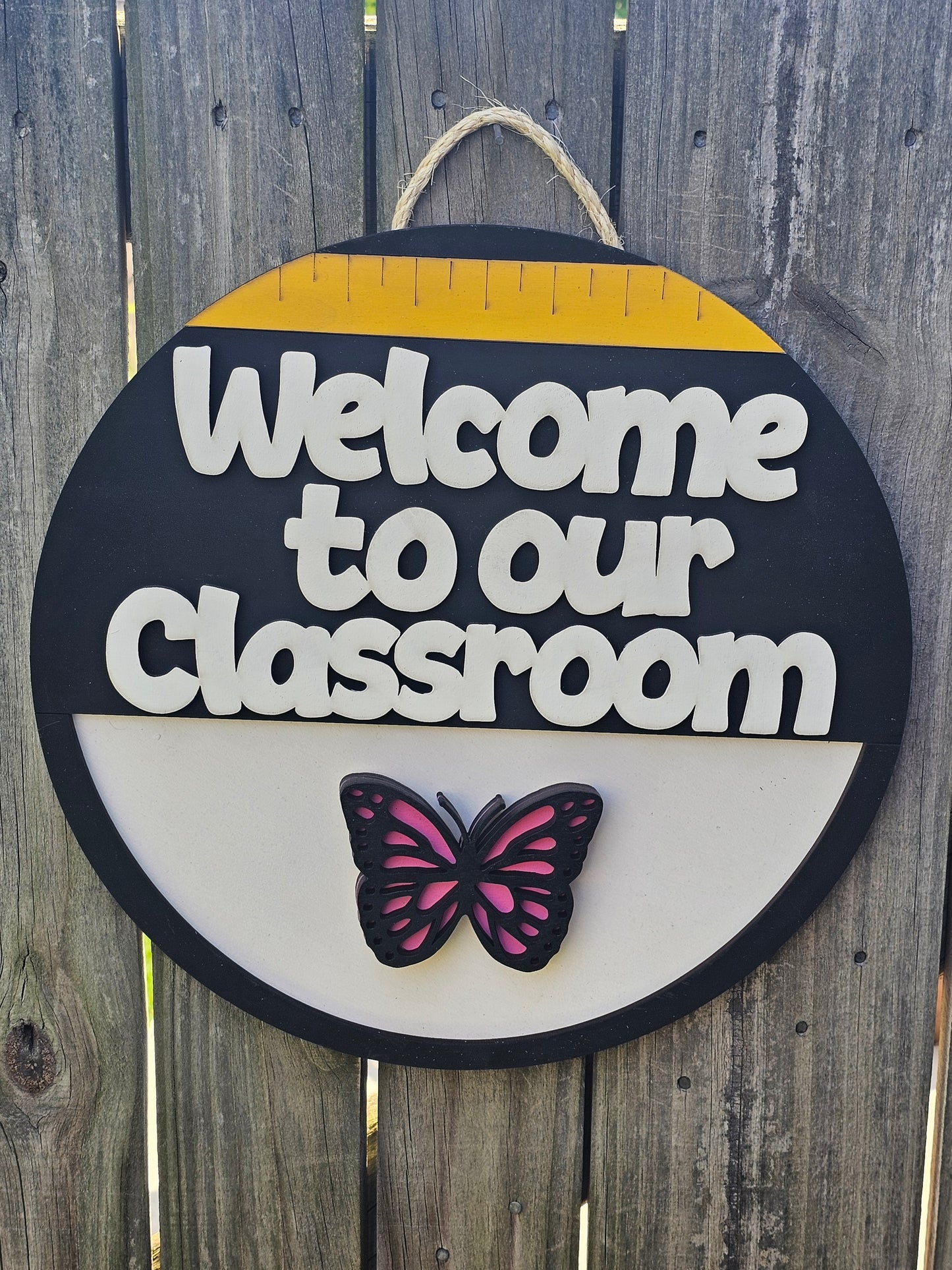 Welcome to Our Classroom Interchangeable Door Sign