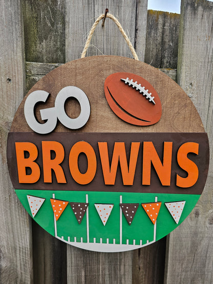 Team Spirit Football Sign - Customizable!