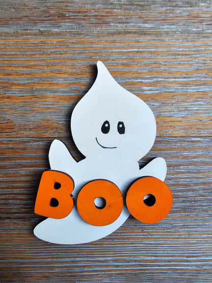 Ghost “BOO” Halloween DIY Wood Paint Kit