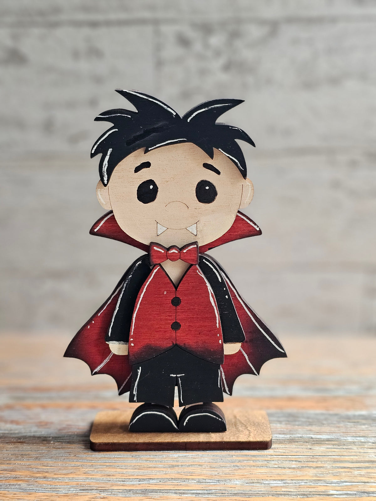 Vampire Wood Halloween Shelf Sitter