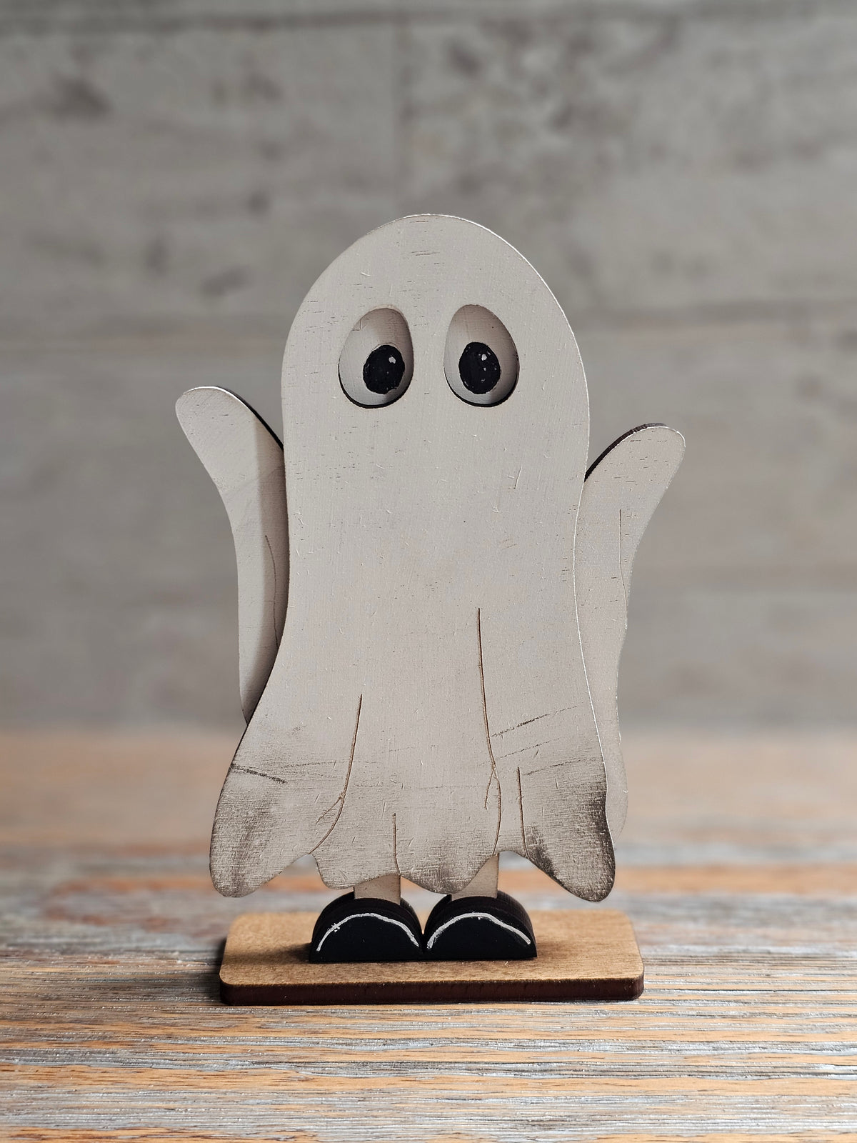 Ghost Wood Halloween Shelf Sitter