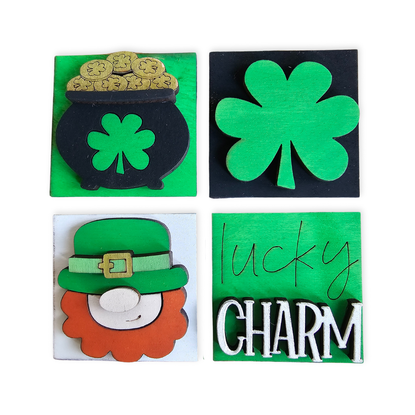 St. Patrick's Day Interchangeable Tile Set - Set of 4