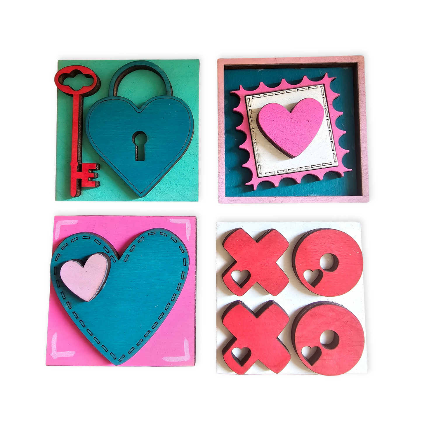 Valentine's Day Interchangeable Tile Set - Set of 4
