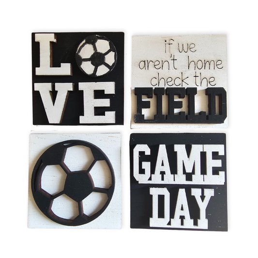 Soccer Interchangeable Tile Set - Set of 4