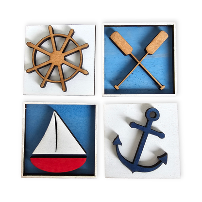Lake Life Interchangeable Tile Set - Set of 4