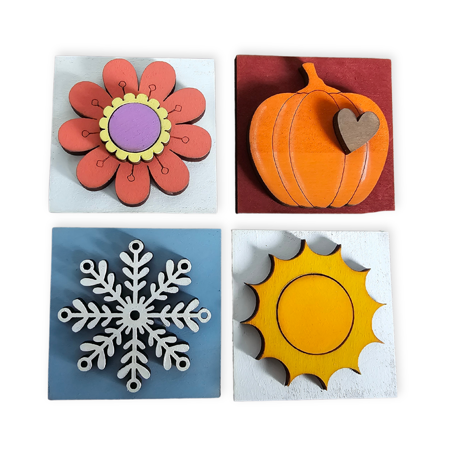 Four Seasons Interchangeable Tile Set - Set of 4