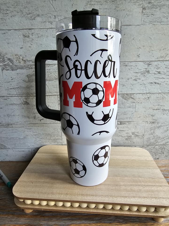 Soccer Mom 40 oz Tumbler with Handle