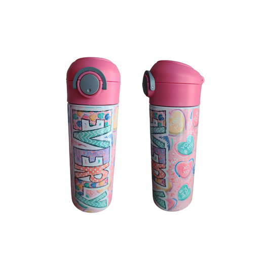 Pink Sweet Hearts Water Bottle