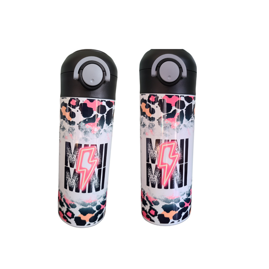 Mini Leopard Print Water Bottle