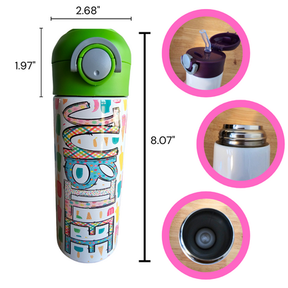 Popsicles Flip Top Water Bottle - Personalized