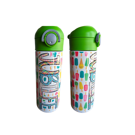 Popsicles Flip Top Water Bottle - Personalized