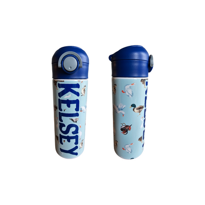 Ducks Flip Top Water Bottle - Personalized