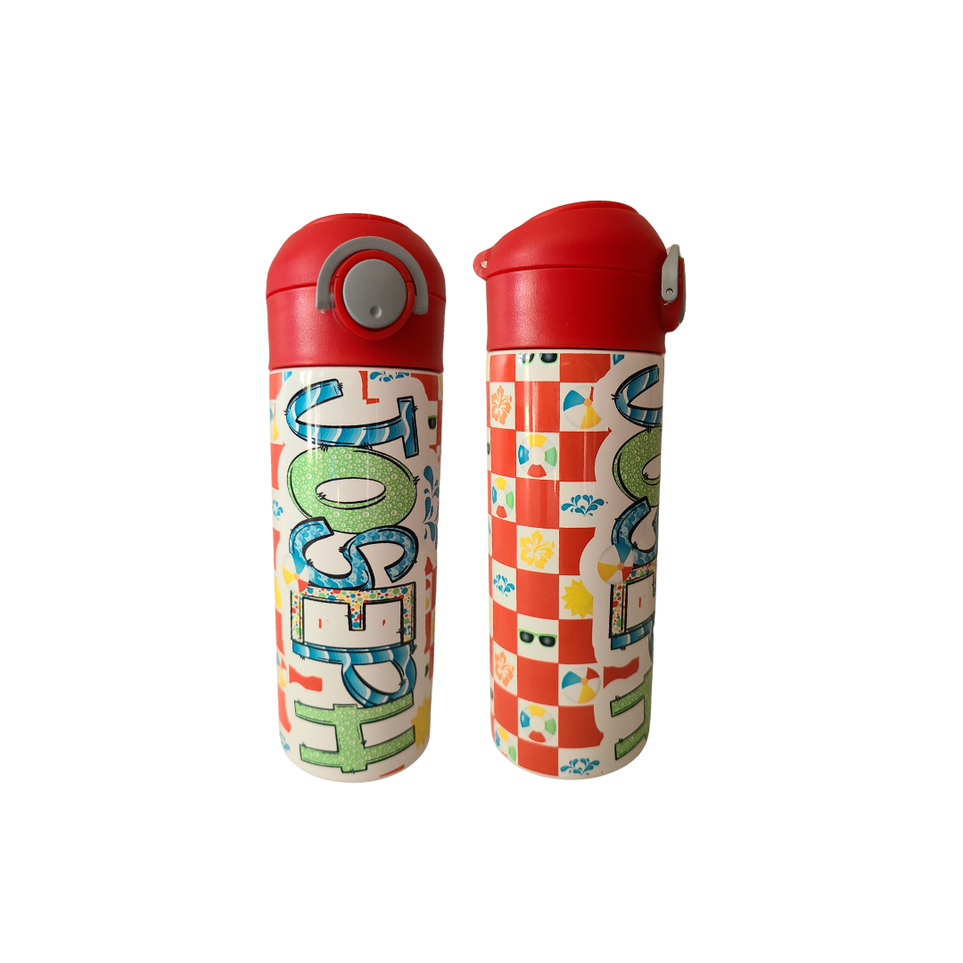 Beach Days Flip Top Water Bottle - Personalized