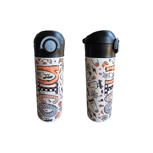 Halloween Skating Ghosts 12 oz Water Bottle