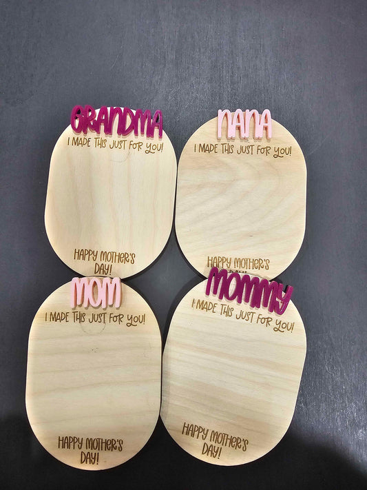 Mother's Day Wooden Magnet