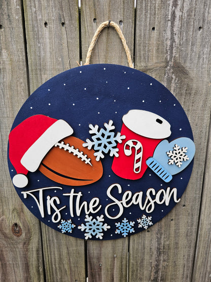 Tis the Season Christmas Door Sign