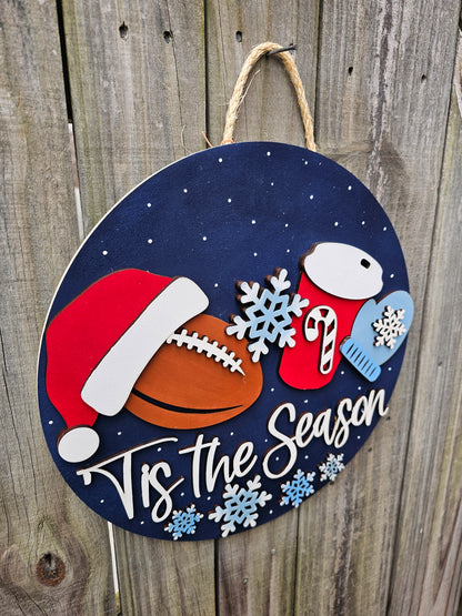 Tis the Season Christmas Door Sign