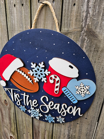 Tis the Season Christmas Door Sign