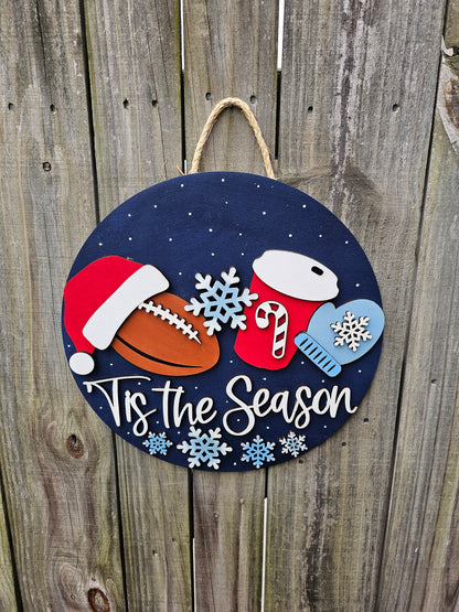 Tis the Season Christmas Door Sign