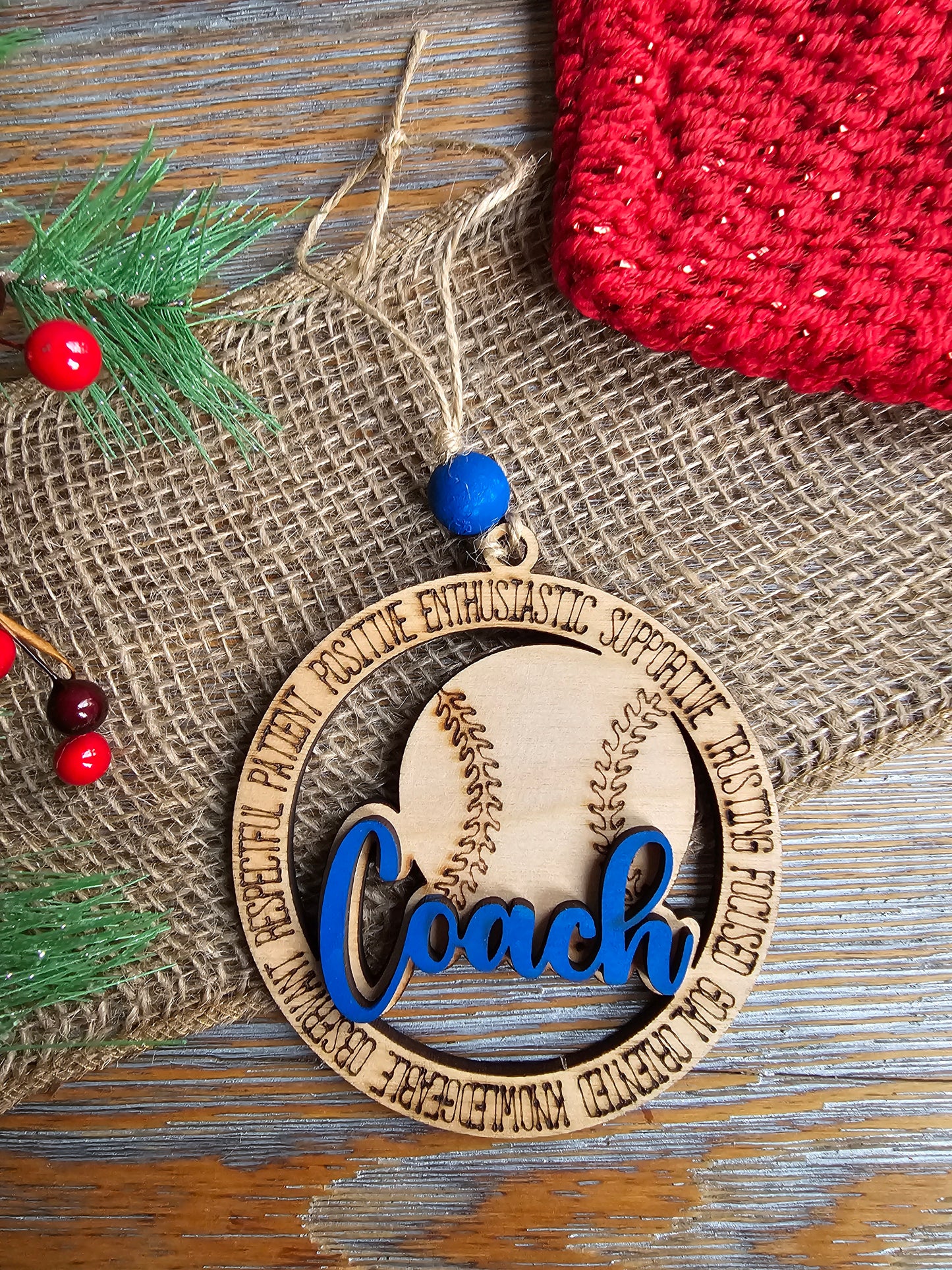 Baseball Coach Ornament