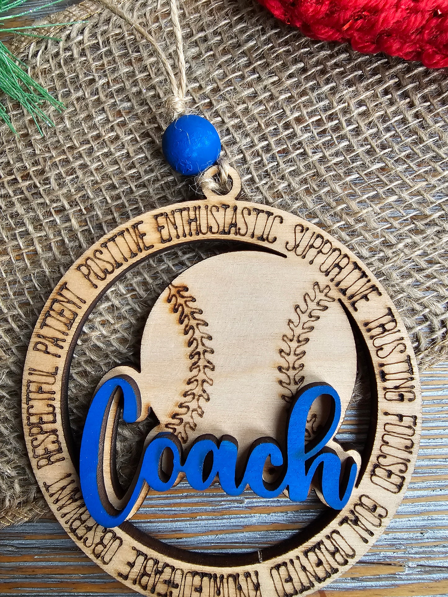 Baseball Coach Ornament