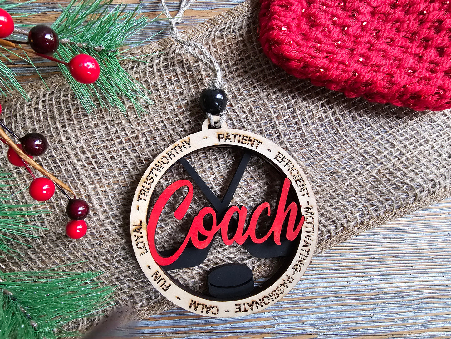 Hockey Coach Ornament