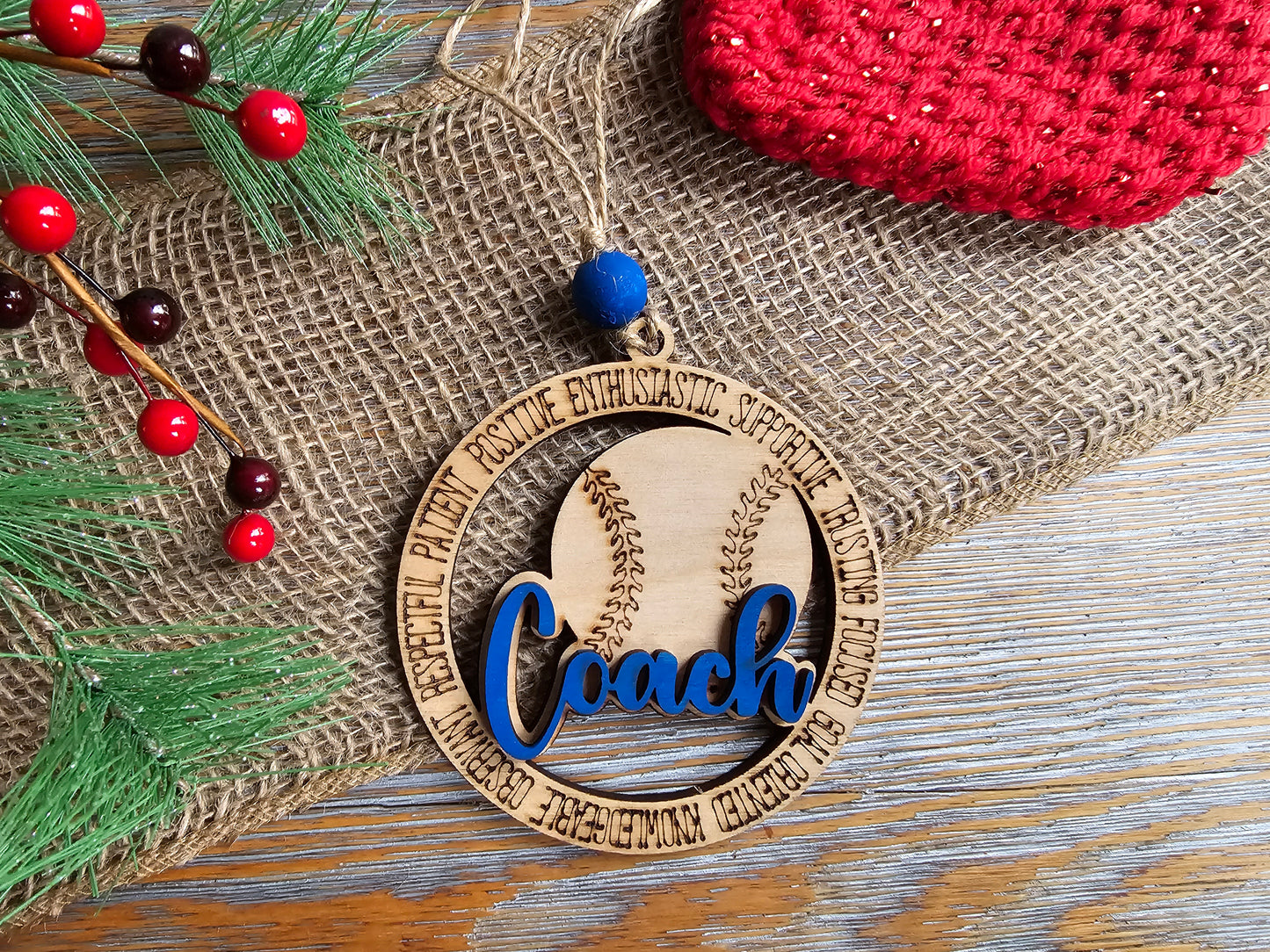 Baseball Coach Ornament