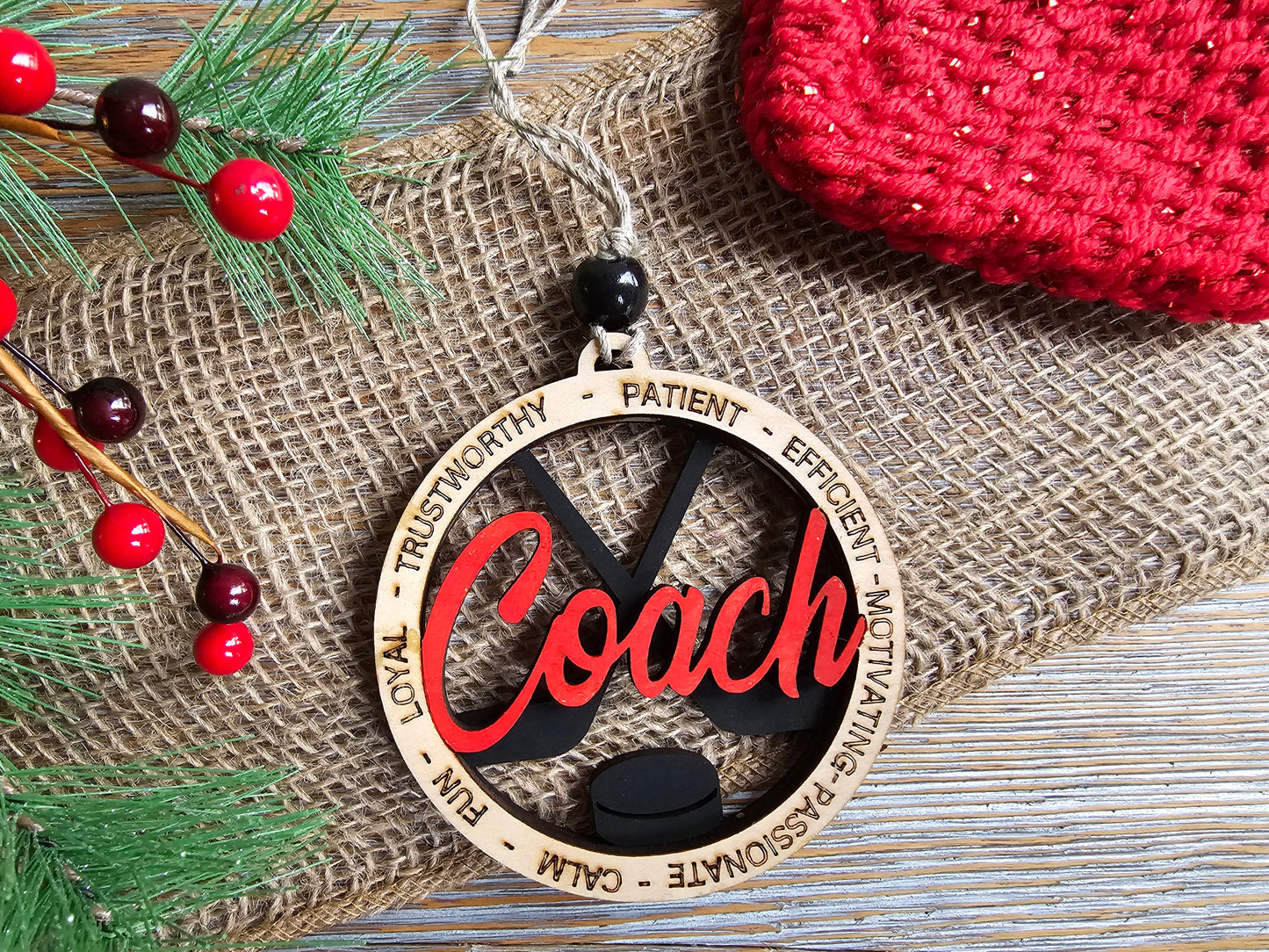 Hockey Coach Ornament