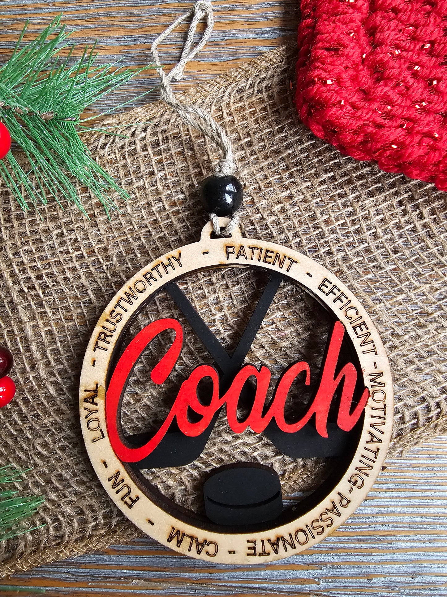 Hockey Coach Ornament