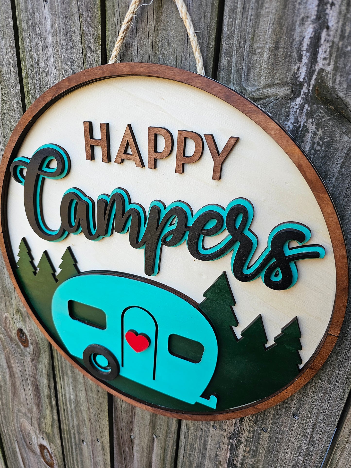 Happy Campers Door Sign