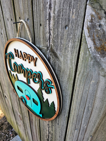 Happy Campers Door Sign
